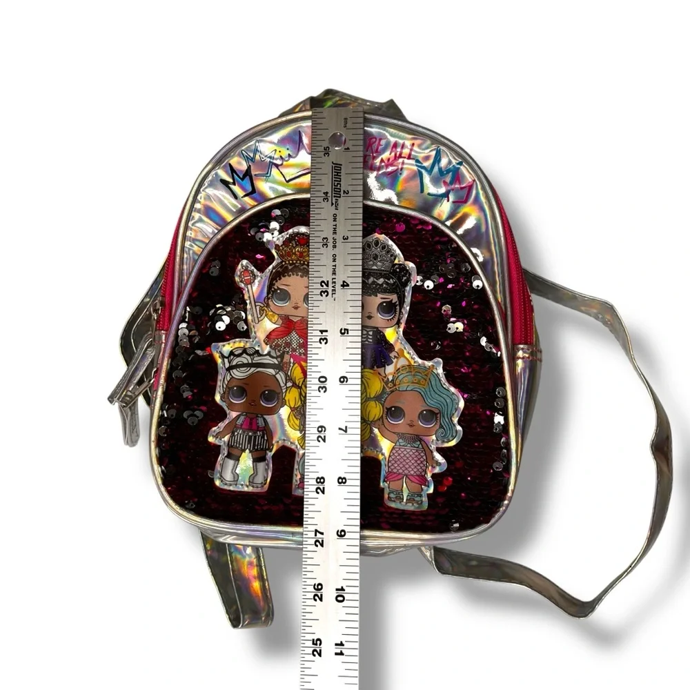 LOL Surprise OMG Magic Sequins Mini  tiny Bling backpack EUC - Picture 5 of 7